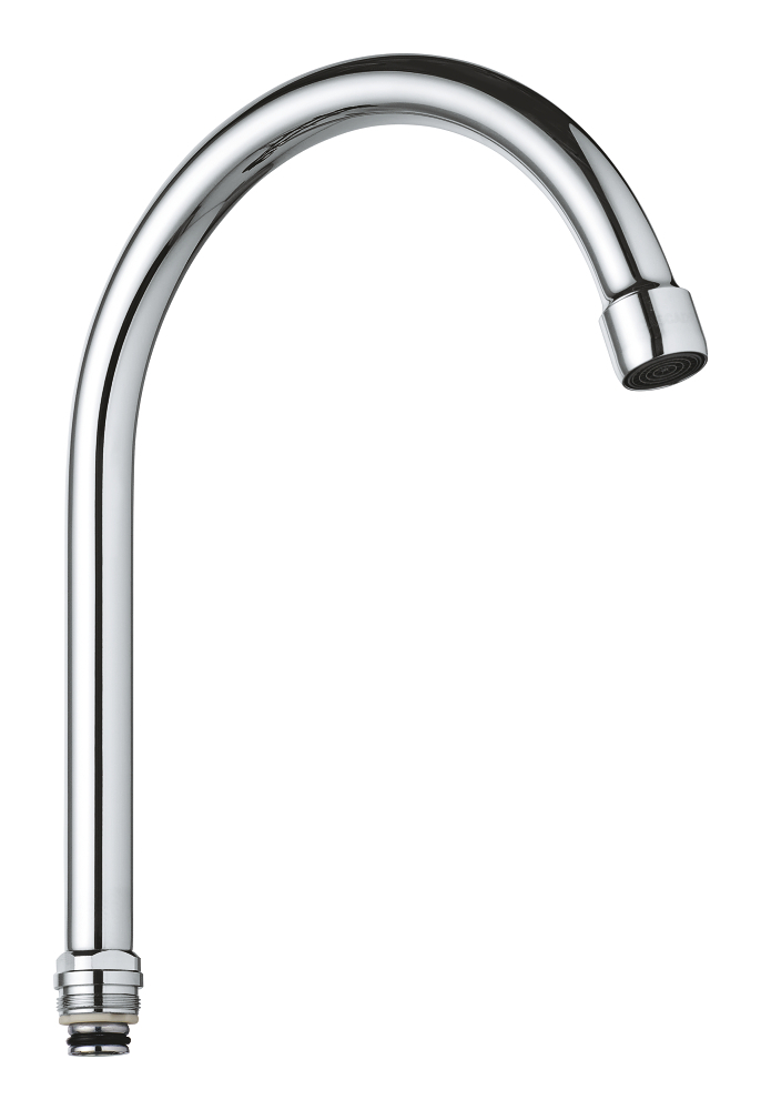 bovenuitloop draaibaar chroom grohe