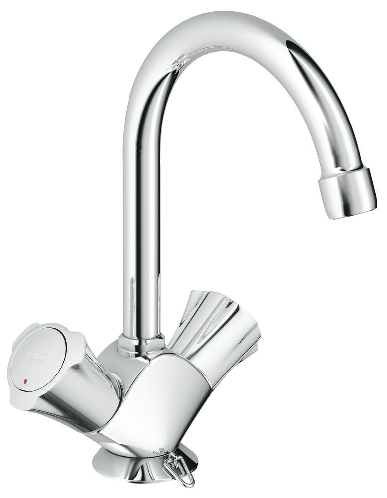 wastafelmengkraan draaibaar chroom grohe