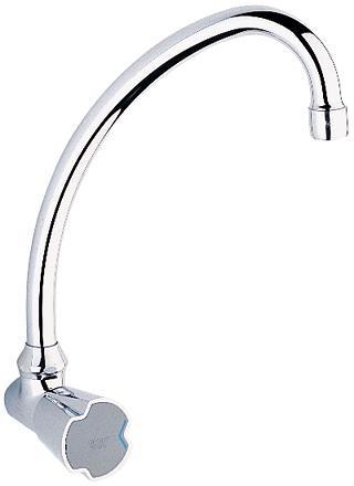 bovenuitloop draaibaar chroom grohe