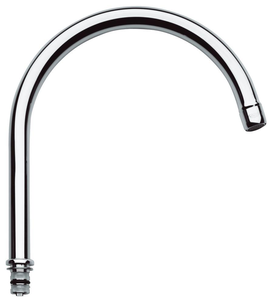 bovenuitloop draaibaar chroom grohe