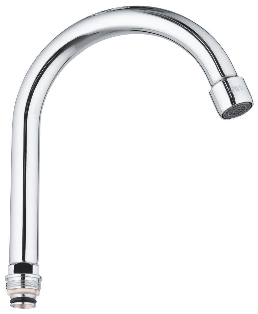 bovenuitloop draaibaar chroom grohe