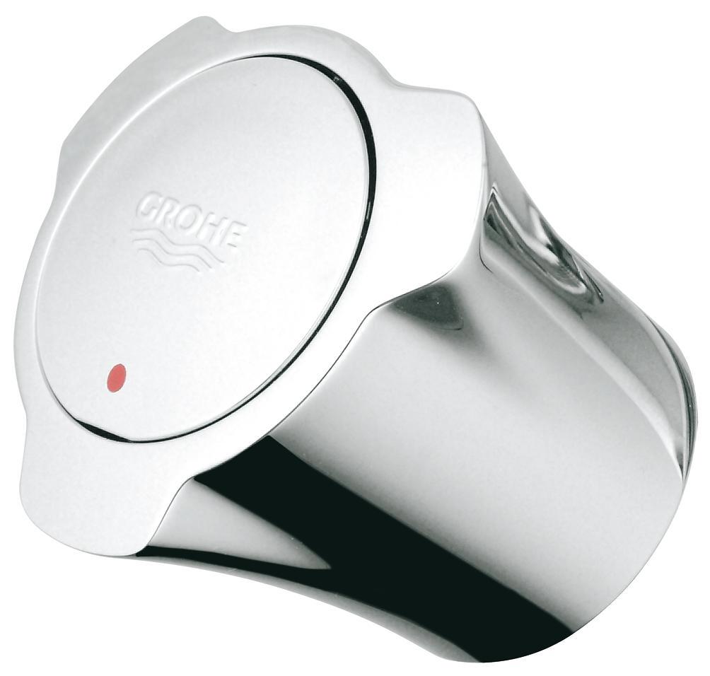 kraanknop chroom warm/koud grohe
