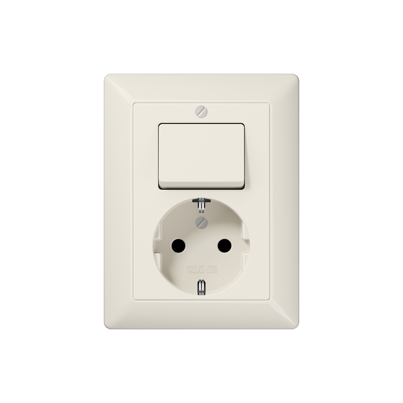 contactdoos+schakel wissel inbouw jung