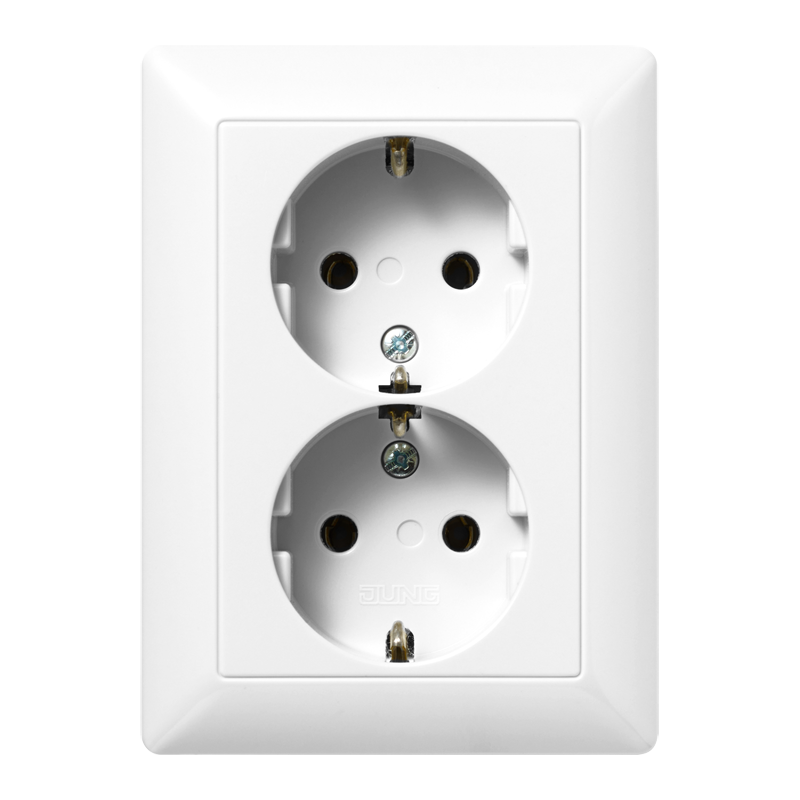 wandcontactdoos inbouw dubbel jung