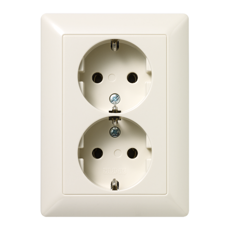 wandcontactdoos inbouw dubbel jung