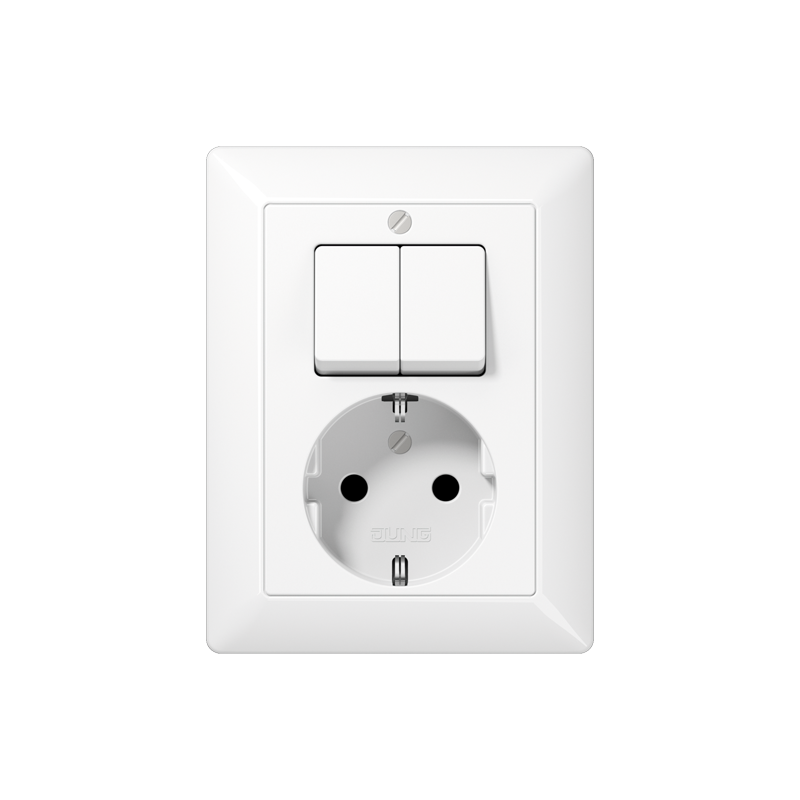 contactdoos+schakel serie inbouw jung