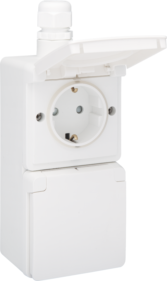 wandcontactdoos opbouw dubbel niko hydro-6