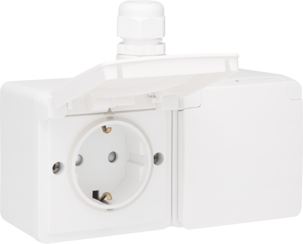 wandcontactdoos opbouw dubbel niko hydro-4