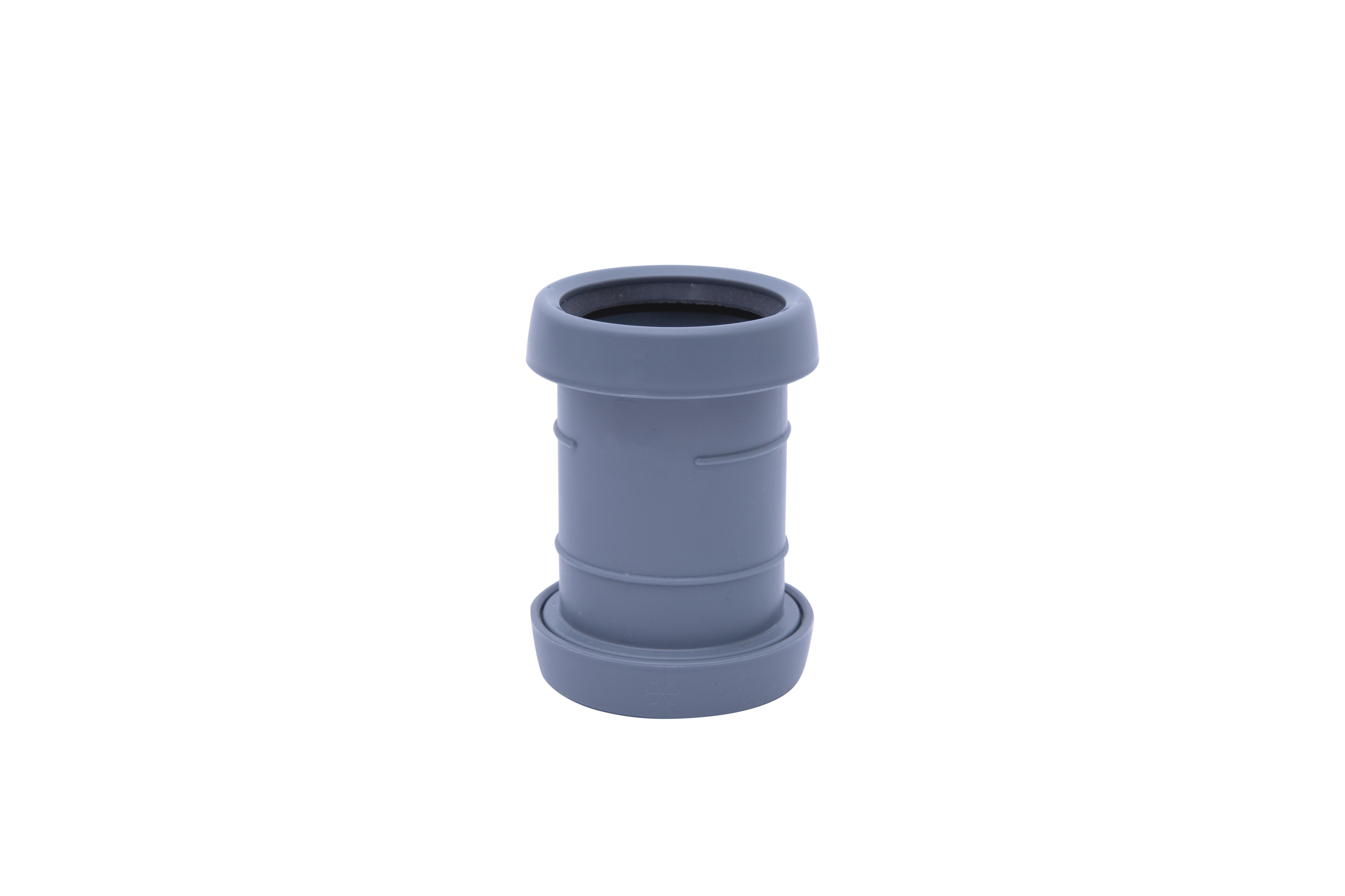 overschuifmof pvc grijs