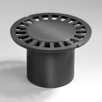 putrooster pvc grijs