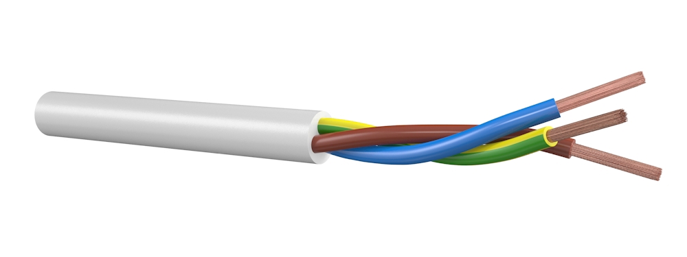 mantelleiding wit pvc