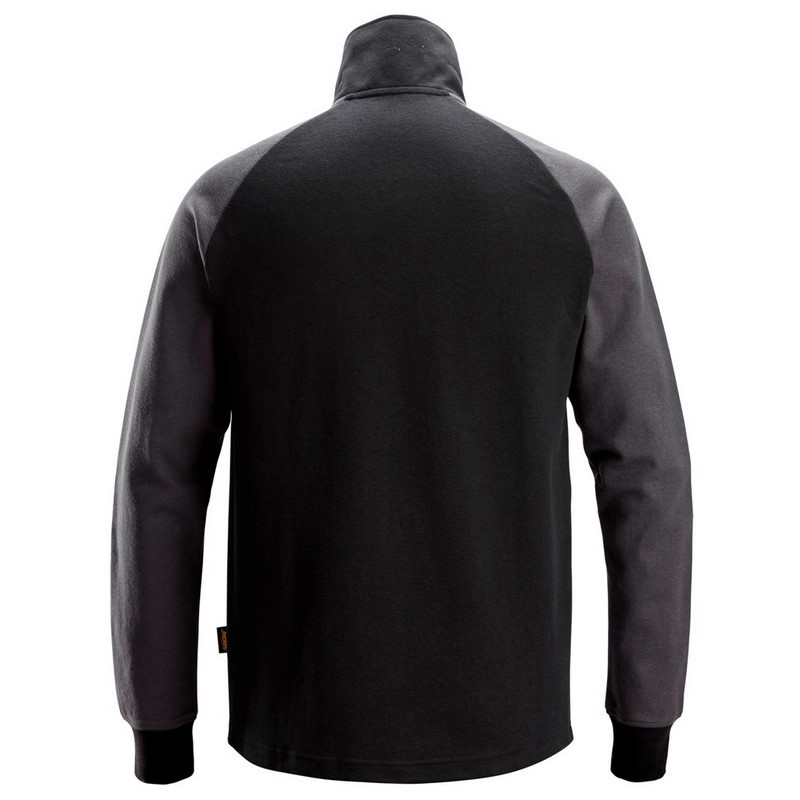 sweatshirt 1/2 zip tweekleurig snickers-3