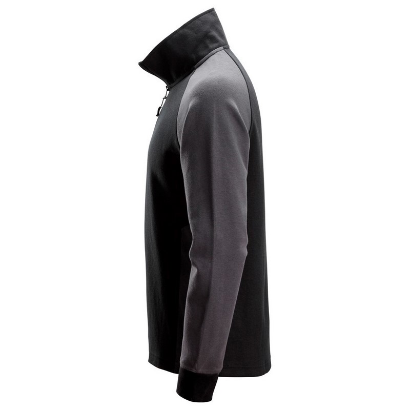 sweatshirt 1/2 zip tweekleurig snickers-4