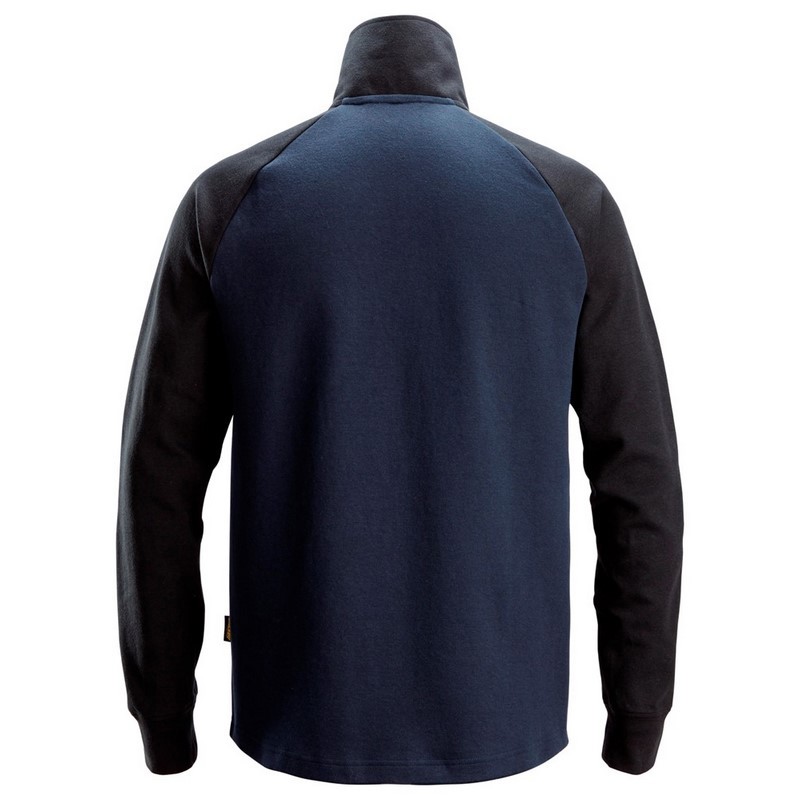 sweatshirt 1/2 zip tweekleurig snickers-3