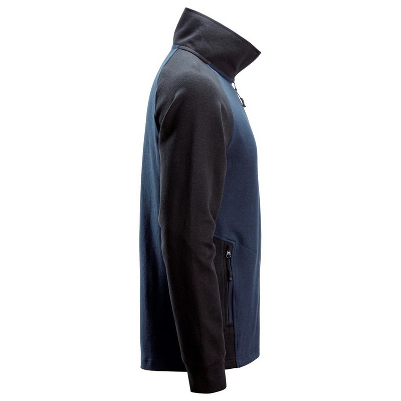 sweatshirt 1/2 zip tweekleurig snickers-5