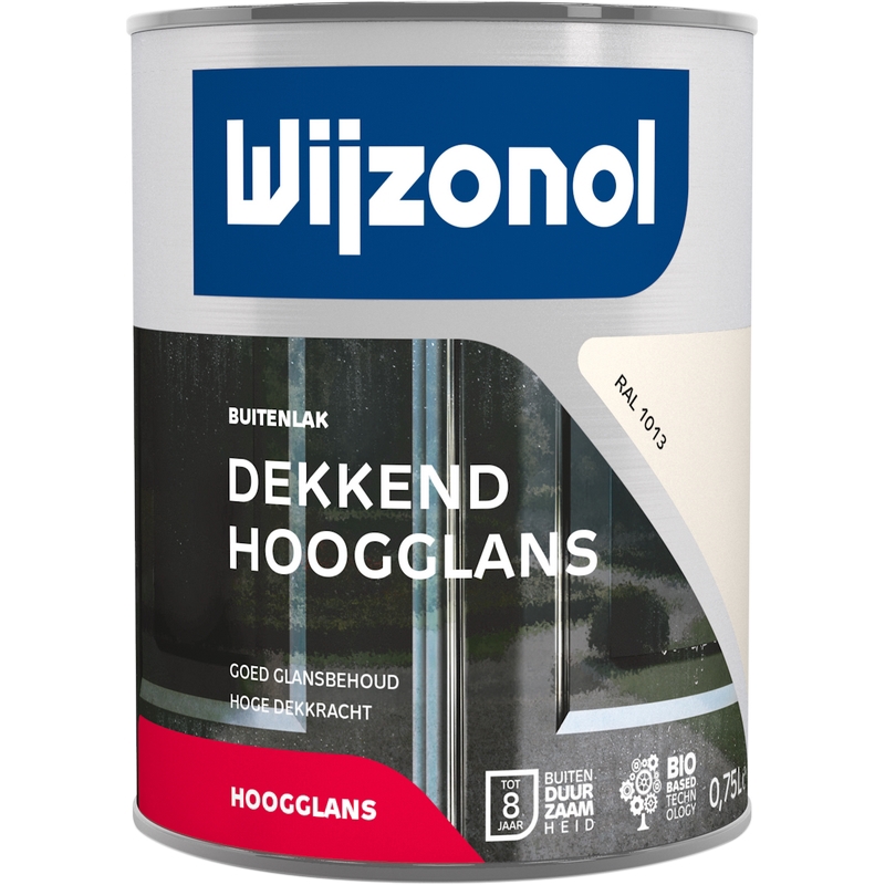 buitenverf hoogglans parelwit