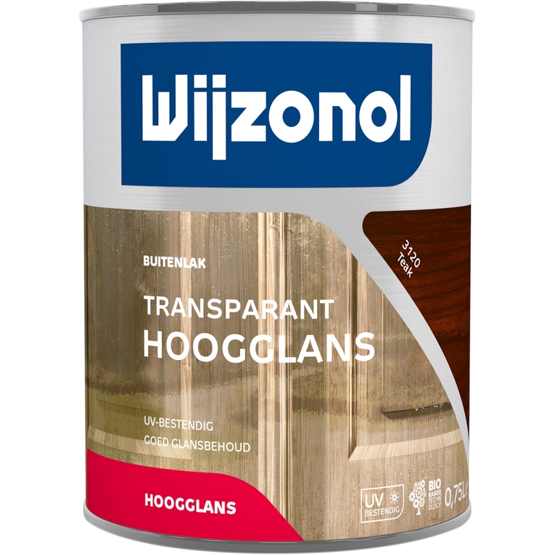 lak transparant hoogglans teak