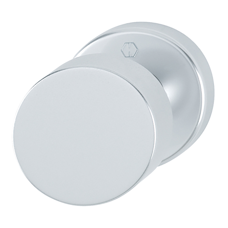 vaste knop op rozet aluminium f1 hoppe