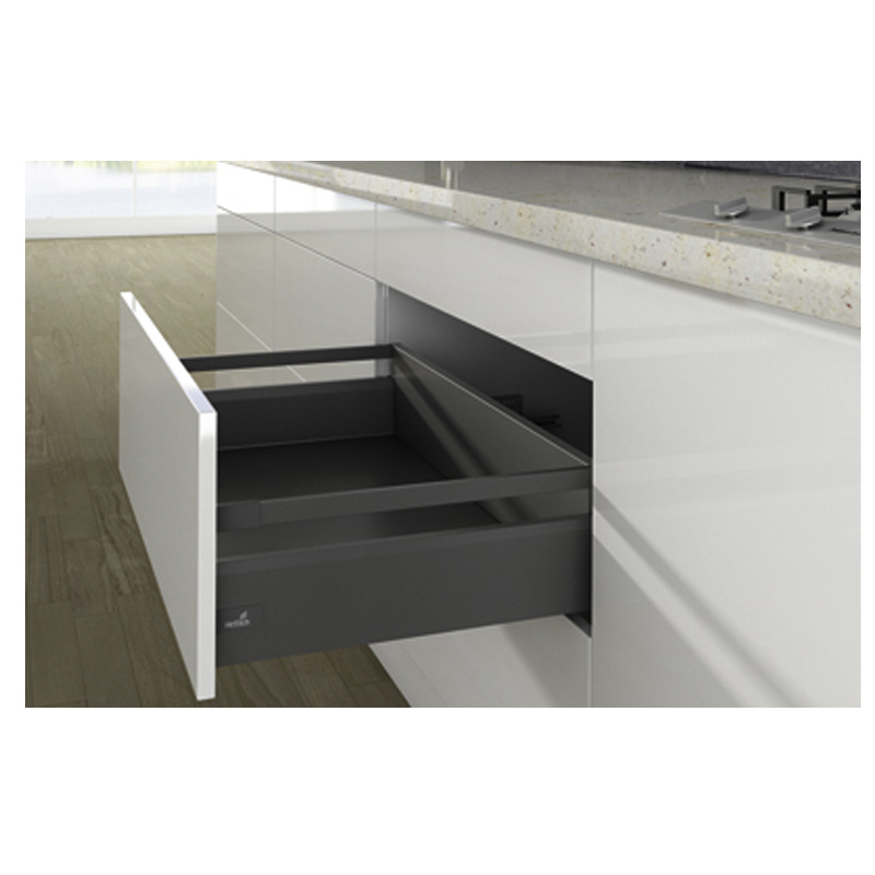 frontladeset met reling hettich