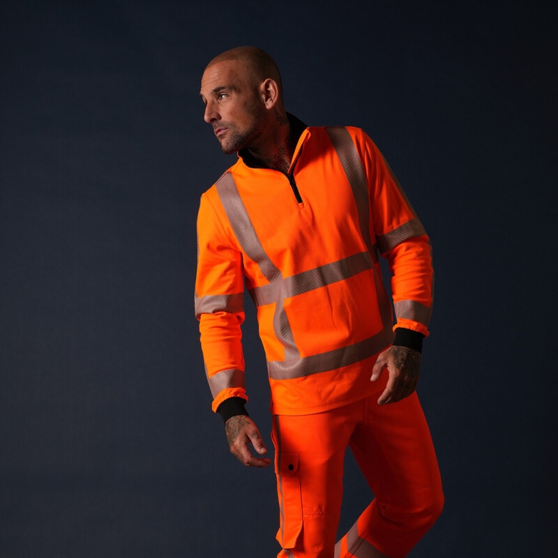 sweatshirt 1/2 zip revisible tricorp-11