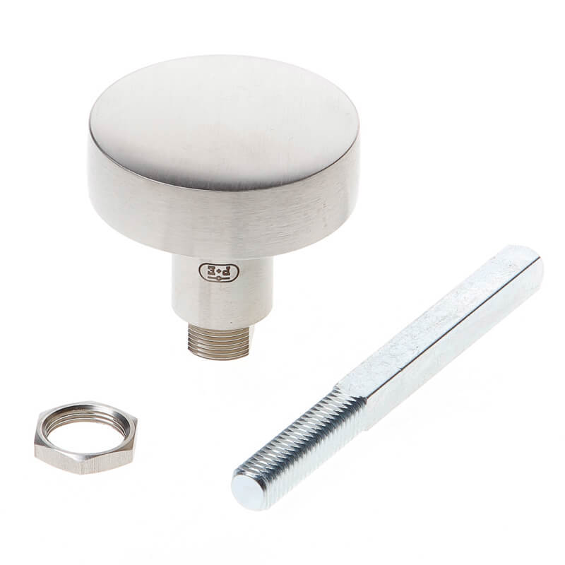 knop rvs p+e