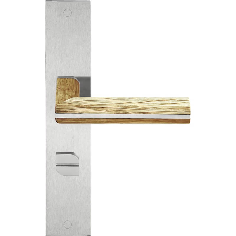 deurkruk rvs/eiken