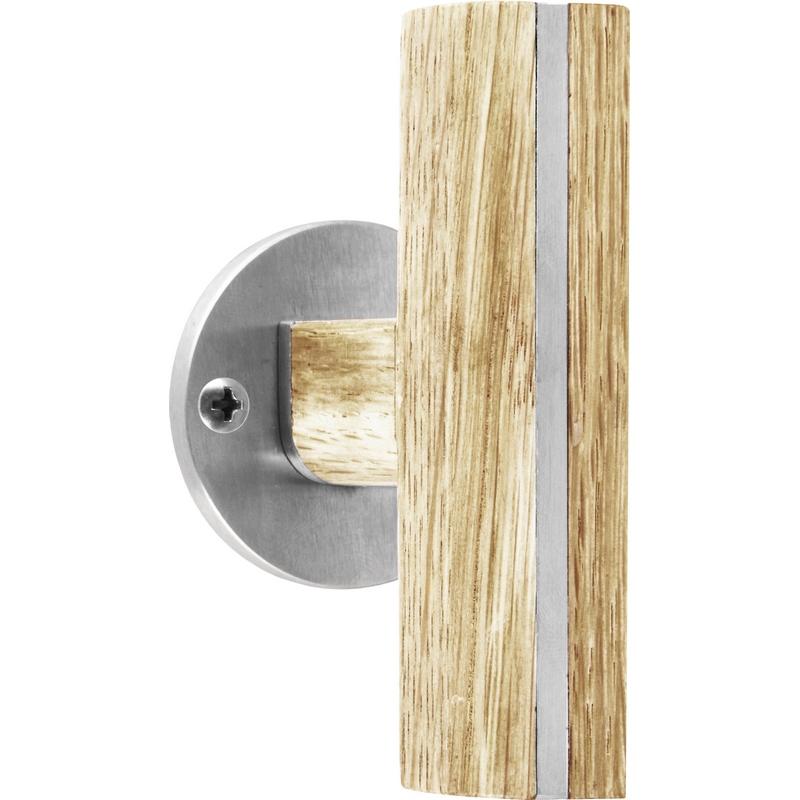 kastknop rvs/eiken