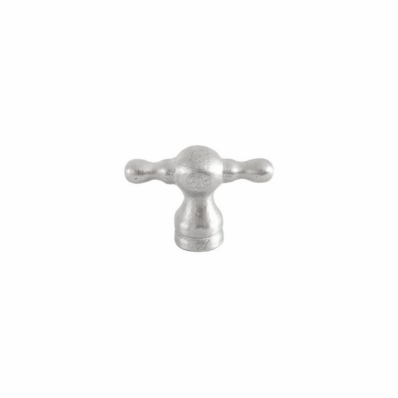 meubelknop mat wit brons