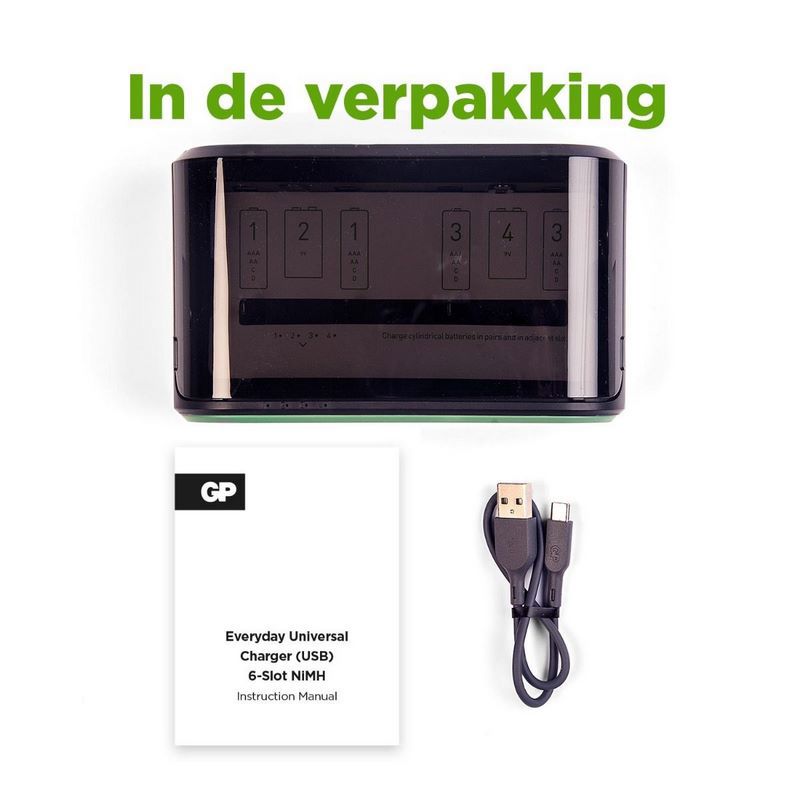 batterij lader fast charger gp-3