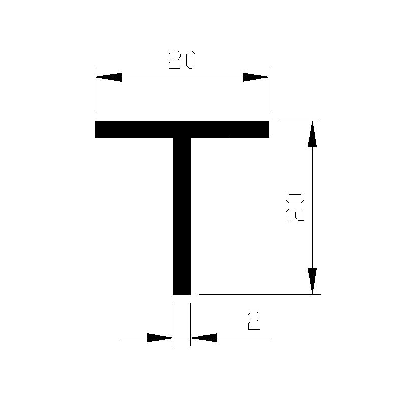 T-profiel aluminium brute-4