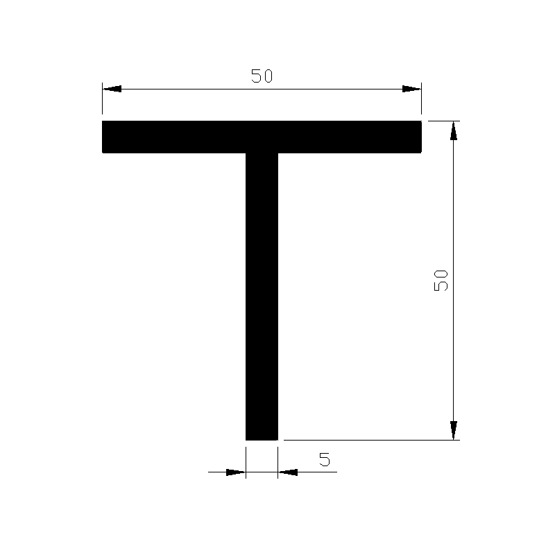 T-profiel aluminium brute-3