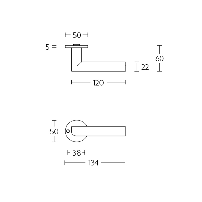 deurkruk rvs-4