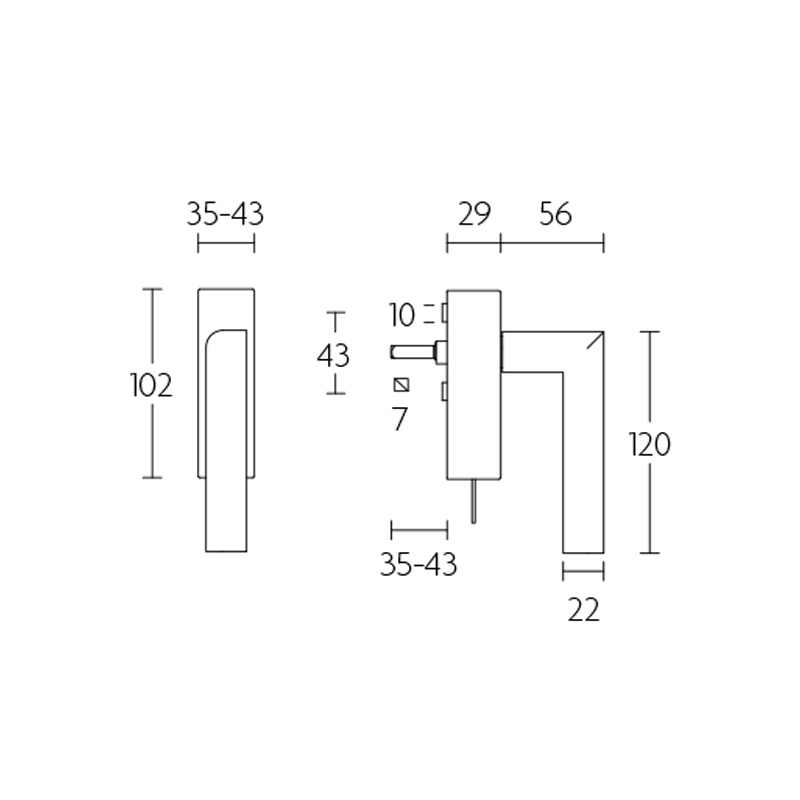 draaikiepkruk rvs-3