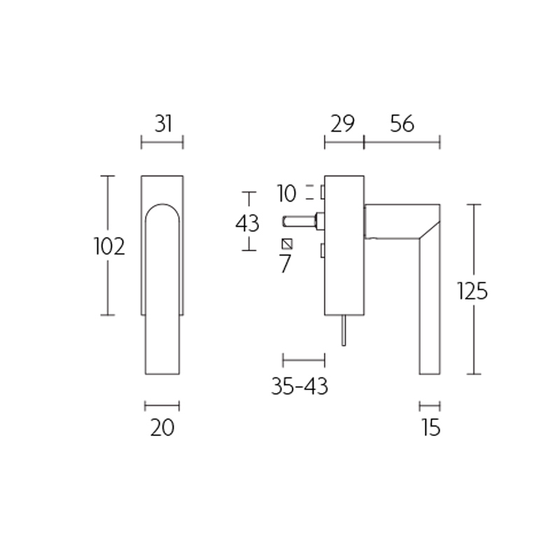 draaikiepkruk rvs-3