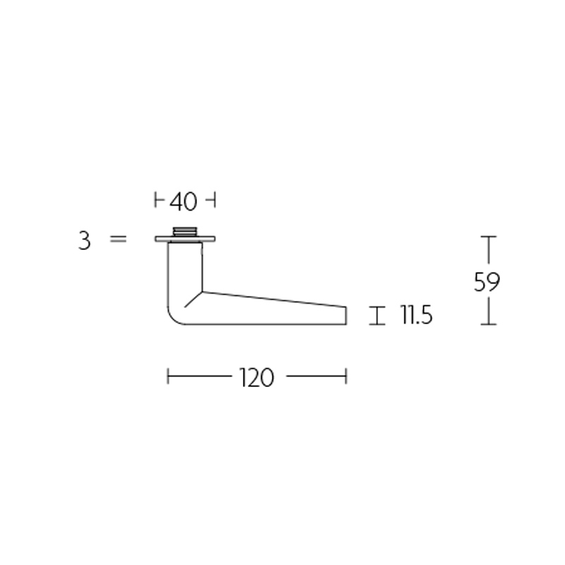 deurkruk rvs-3