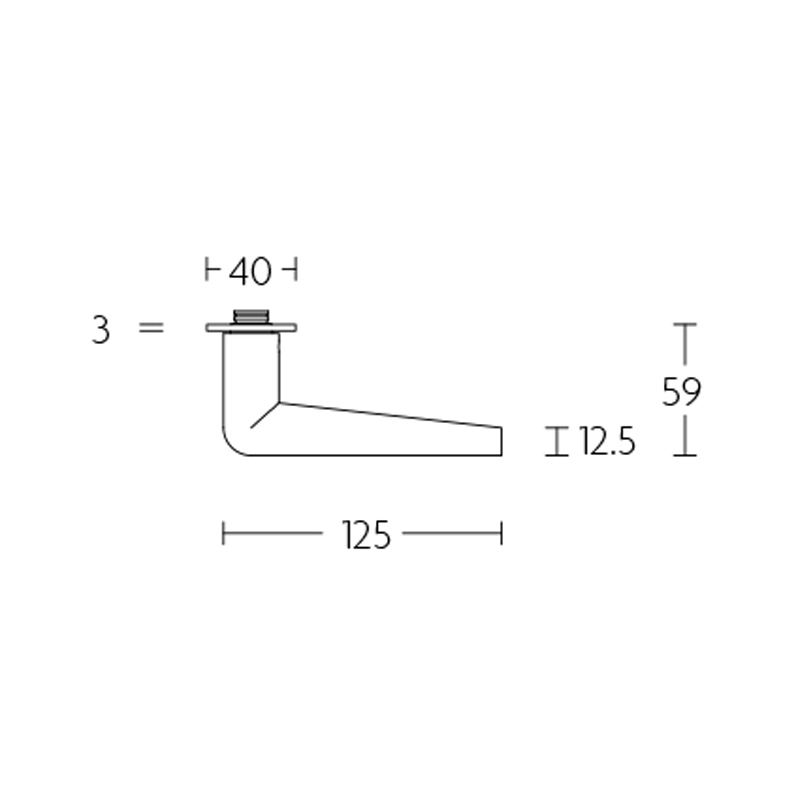 deurkruk rvs-3
