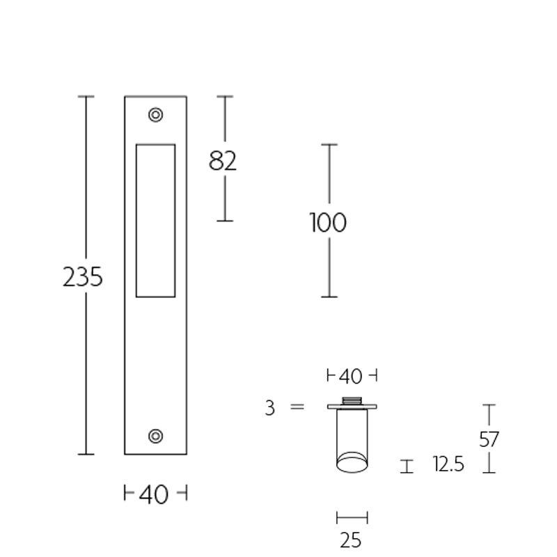 deurkruk rvs-3