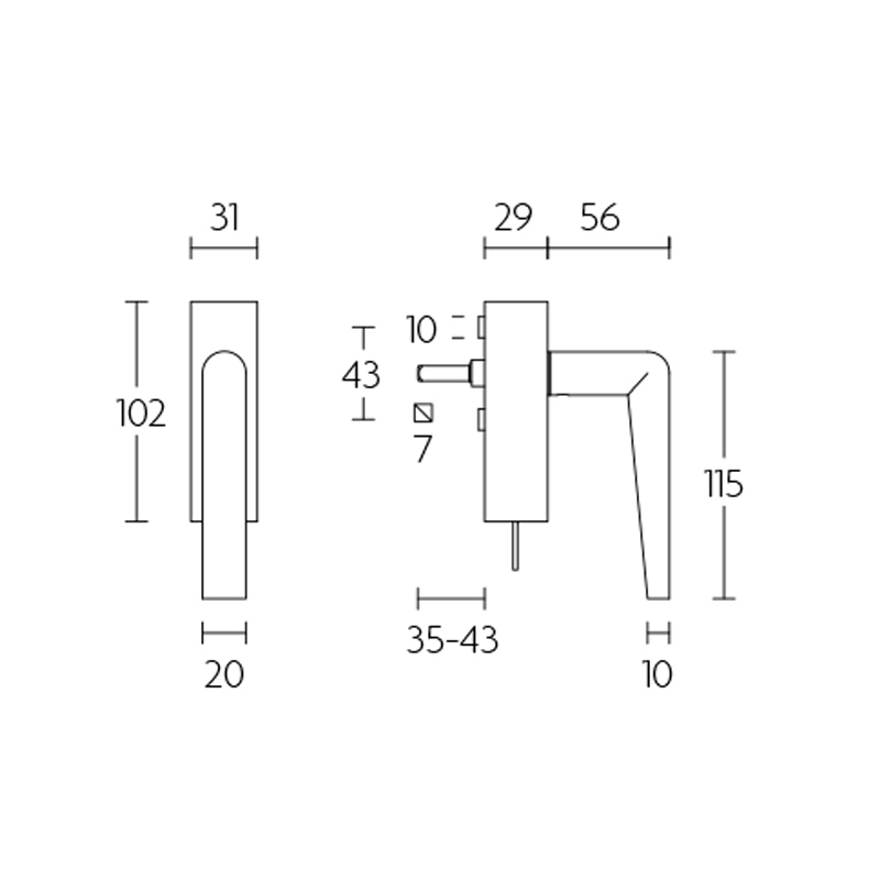 draaikiepkruk rvs-3
