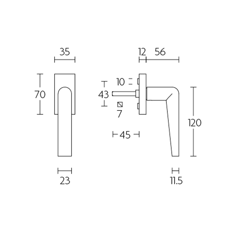 draaikiepkruk rvs-3