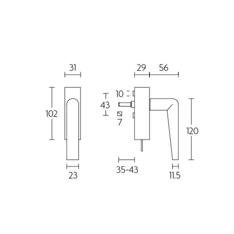draaikiepkruk rvs-3