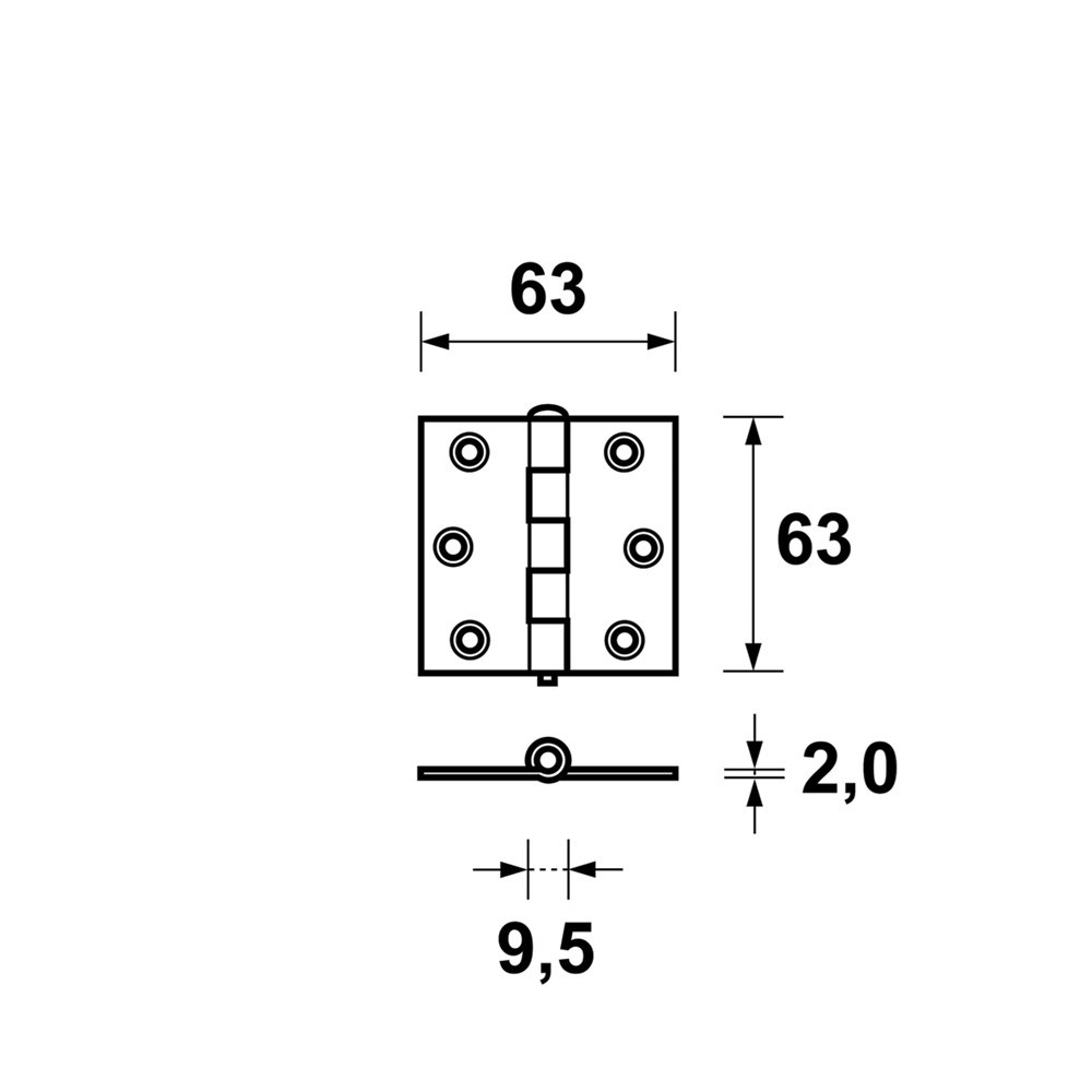 scharnier verzinkt axa-3