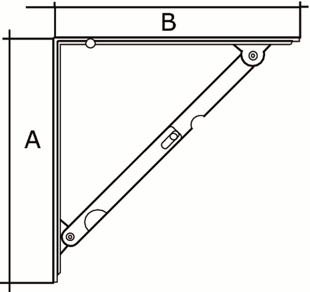plankdrager inklapbaar staal wit-3