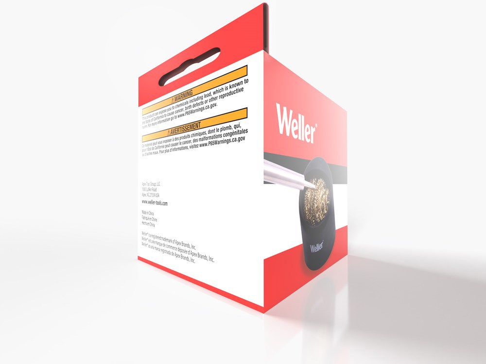messingwol met houder weller-7
