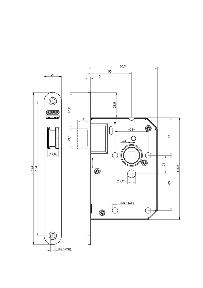 magneetslot insteek loop nemef-5