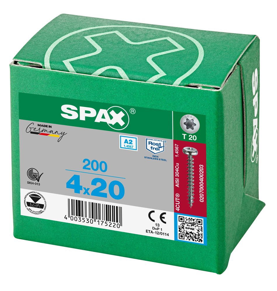 spaanplaatschroef rvs a2 spax-6