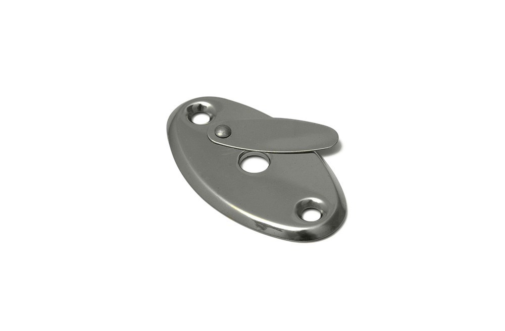 sleutelplaatje rvs dx
