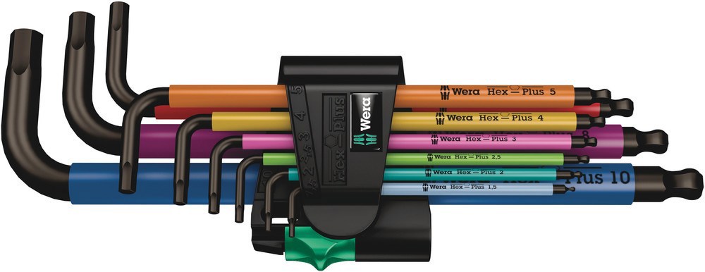 inbussleutelset kogel hex-plus wera