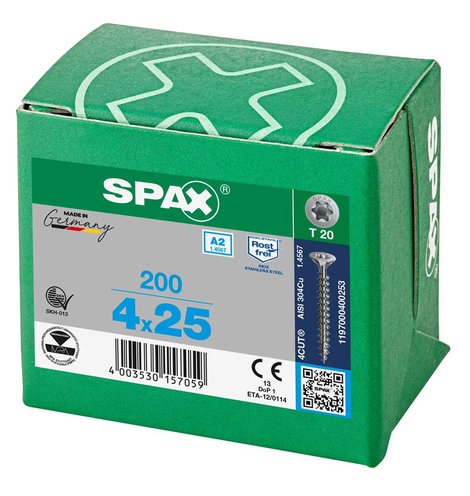 spaanplaatschroef rvs a2 spax-6