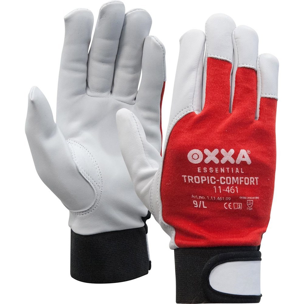 werkhandschoenen schapenleder oxxa