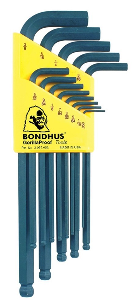 inbussleutelset lang kogel bondhus